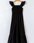 Ashlyn Flutter Sleeve Smocked Bodice Maxi Dress