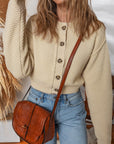 Sofia Front Cropped Cardigan Sweater