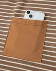 Stripe Crew Neck Tee and Drawstring Pants Set