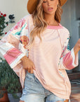 Abigail Block Patchwork Oversized Top