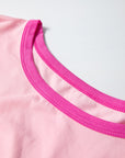 Plus Size Colorblock Patchwork Long Sleeve Top