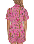 Pink Yeehaw Women's Western Pajama Set