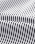 Stripe Smocked Long Sleeve Button-Up Shirt