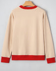 GAME DAY Varsity Stripe Crewneck Sweatshirt