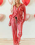 Estrella Christmas Plaid Print Shirt