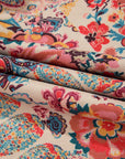 Floral Sherpa Lined Hooded Jacket