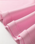 Plus Size Solid Ribbed Drop Shoulder Top