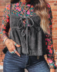 Leona Sleeve Mock top Long Sleeve Top