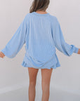 Scarlett Corded Lantern Sleeve Top