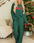 Ava Fiery Jolly Corded Long Sleeve Top