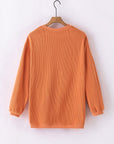 Kamryn Ribbed Corduroy Oversized Sweatshirt