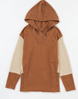Daphne Sleeves Patchwork Colorblock Hoodie