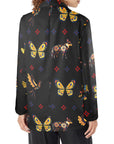 Colores de Mexico Mexican Talavera Animals Floral Women's Blazer