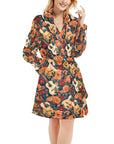 Baha Ranch Colores De Mexico Roses & Guitars Robe