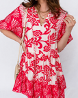 Ariel Loose Flower Mini Dress