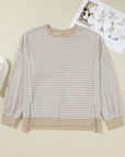 Vanessa Knit Ribbed Trim Long Sleeve PLUS Top