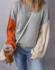 Alejandra Sleeve Ribbed Trim Sweater