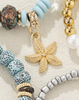 Leia Pendant Beaded Bracelet Set