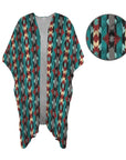 Baha Ranch Southwestern Aztec Duster Kimono Coverup