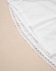 Plus Size Boho Frilled Elastic Waist Shorts
