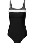 Colorblock Square Neckline One-Piece Swimsuit