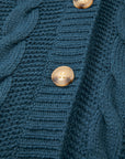 Gianna Knit Front Baggy Cardigan