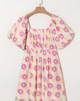 Alessandra Pleated Flared Midi Dress