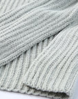 Solid Buttoned Drop Shoulder Sweater