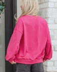 Armani Clover Embroidered Loose Pullover