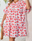 Zariah Ruffled Half Sleeve PLUS Dress