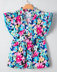 Dani Sleeve Tied Notched PLUS Blouse