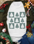 White Christmas Distressed Graphic Oversize Tee