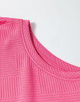 Textured Top and Pants Set