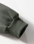 Solid Fleece Lined Drawstring Hoodie