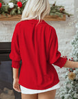 Della Sleeve Oversized Tunic Top