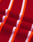 Stripe Colorblock Trim 3/4 Sleeve Sweater Top