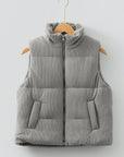 Taytum Stand Zipped Puffer Vest