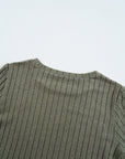 Zelda Rib Textured Knit Top