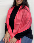 Ultra Soft Pink Cashmere Scarf / Wrap / Shawl / Cover