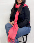 Ultra Soft Pink Cashmere Scarf / Wrap / Shawl / Cover