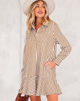 Yamileth Shirt Mini Dress Long Sleeve Top