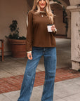 Varsity Stripe Crew Neck Long Sleeve Top