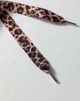 Ribbed Knit Leopard & Lace Drawstring Hoodie