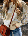Abigail Print Drop Shoulder Sweater