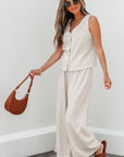 Ember apricot Tank Top Set