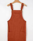 Alexis Front Pockets Corduroy Overall Dress.