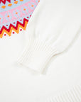 Avery Print Drop Shoulder Sweater
