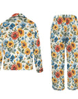 Baha Ranch Colores De Mexico Spring Florals Satin Pajamas