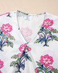 Mae Knot Bubble Sleeve Blouse