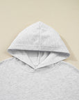 Plus Size Camo Patchwork Asymmetric Sleeve Hoodie